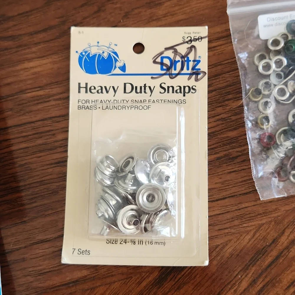 Vintage Rivet/Grommet/Snap Pliers & Eyelets  & Heavy Duty Snaps - Picture 7 of 9